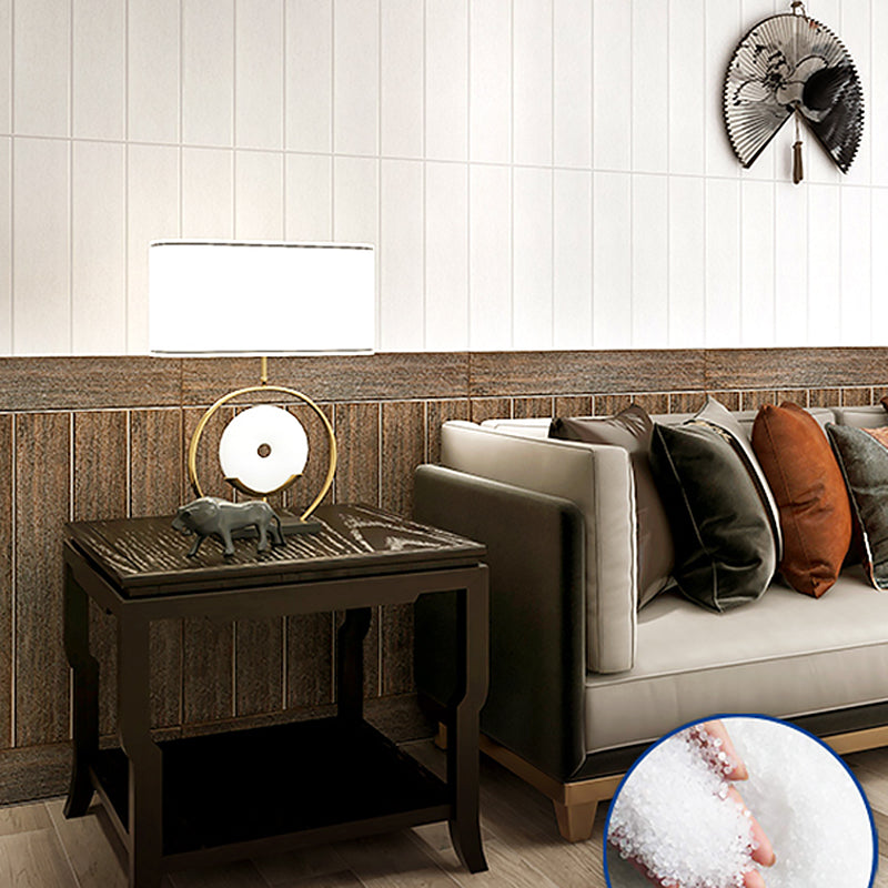 Panel decorativo autoadhesivo con imitación de veta de madera y respaldo de espuma