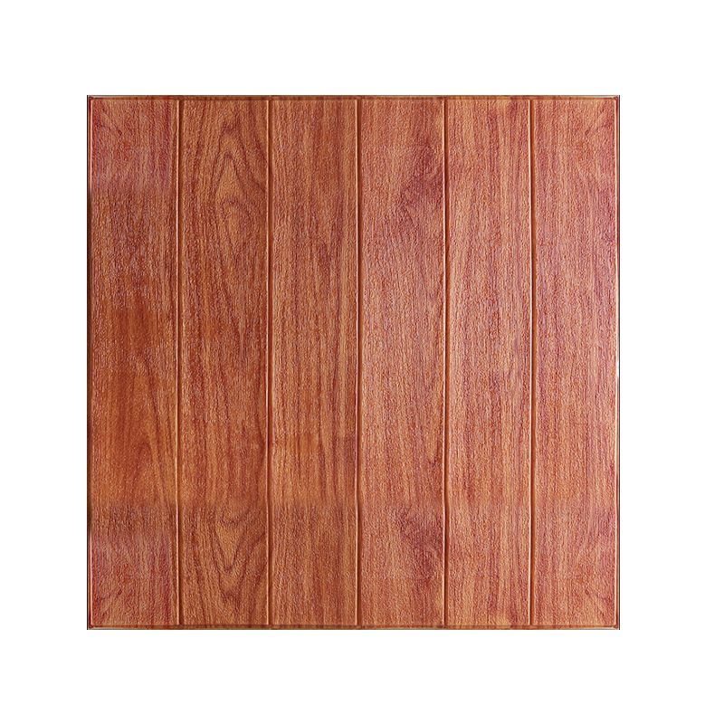 Panel decorativo autoadhesivo con imitación de veta de madera y respaldo de espuma