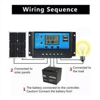 Panel solar flexible SolaVibe 1200 W con controlador de carga 100 A y doble USB
