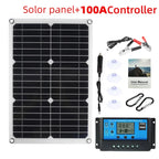 Panel solar flexible SolaVibe 1200 W con controlador de carga 100 A y doble USB