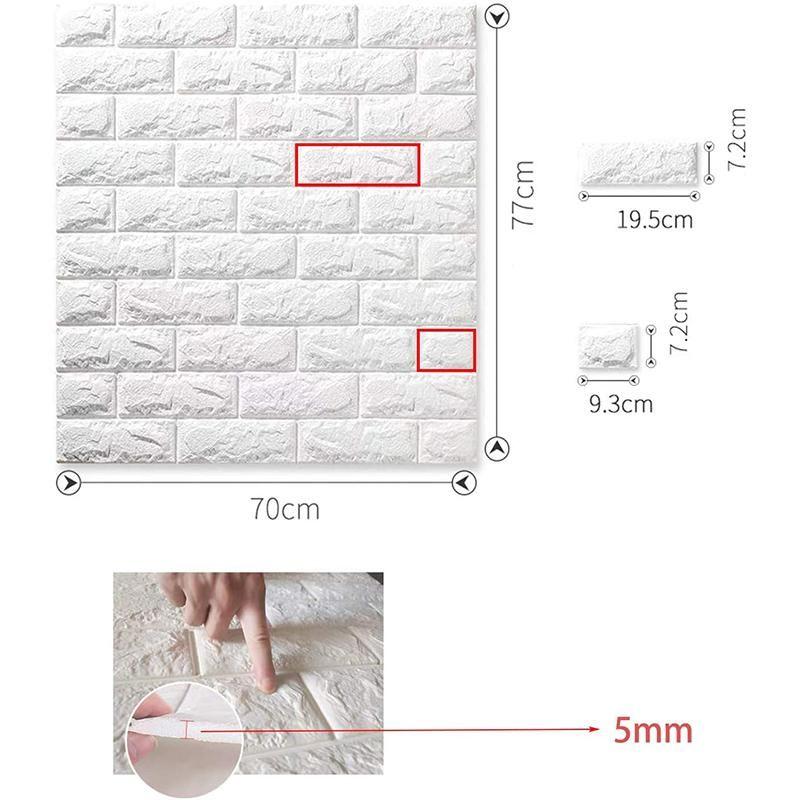 Paneles decorativos 3D autoadhesivos para pared