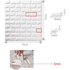 Paneles decorativos 3D autoadhesivos para pared
