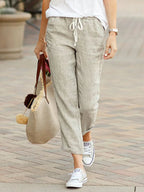 Pantalones capri elegantes para mujer