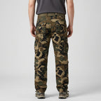 Pantalones cargo de camuflaje para hombre - Pantalones de combate - Corte relajado con 8 bolsillos