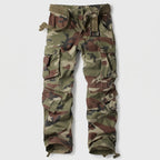 Pantalones cargo de camuflaje para hombre - Pantalones de combate - Corte relajado con 8 bolsillos