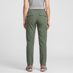 Pantalones cargo para mujer con cintura elástica
