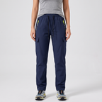 Pantalones cargo para mujer con cintura elástica