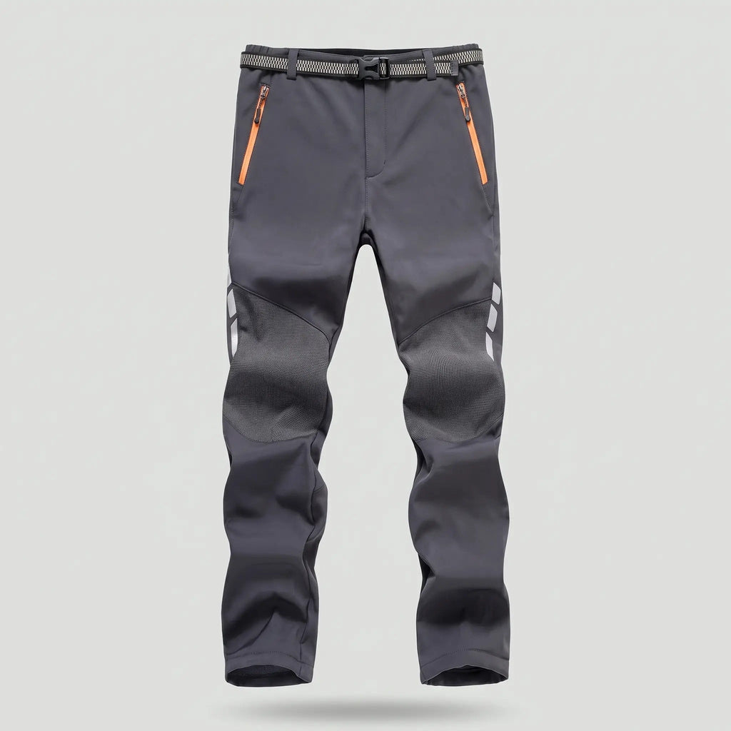 Pantalones de senderismo para hombre con forro polar y resistencia al agua