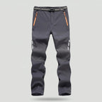Pantalones de senderismo para hombre con forro polar y resistencia al agua
