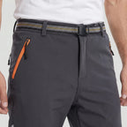 Pantalones de senderismo para hombre con forro polar y resistencia al agua