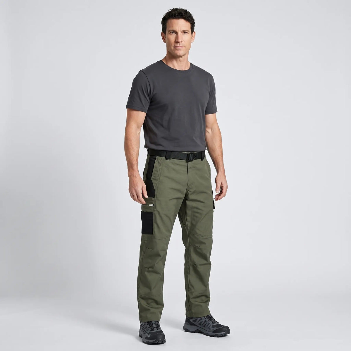 Pantalones de trabajo para hombre - Pantalones cargo ripstop - Pantalones tipo militar