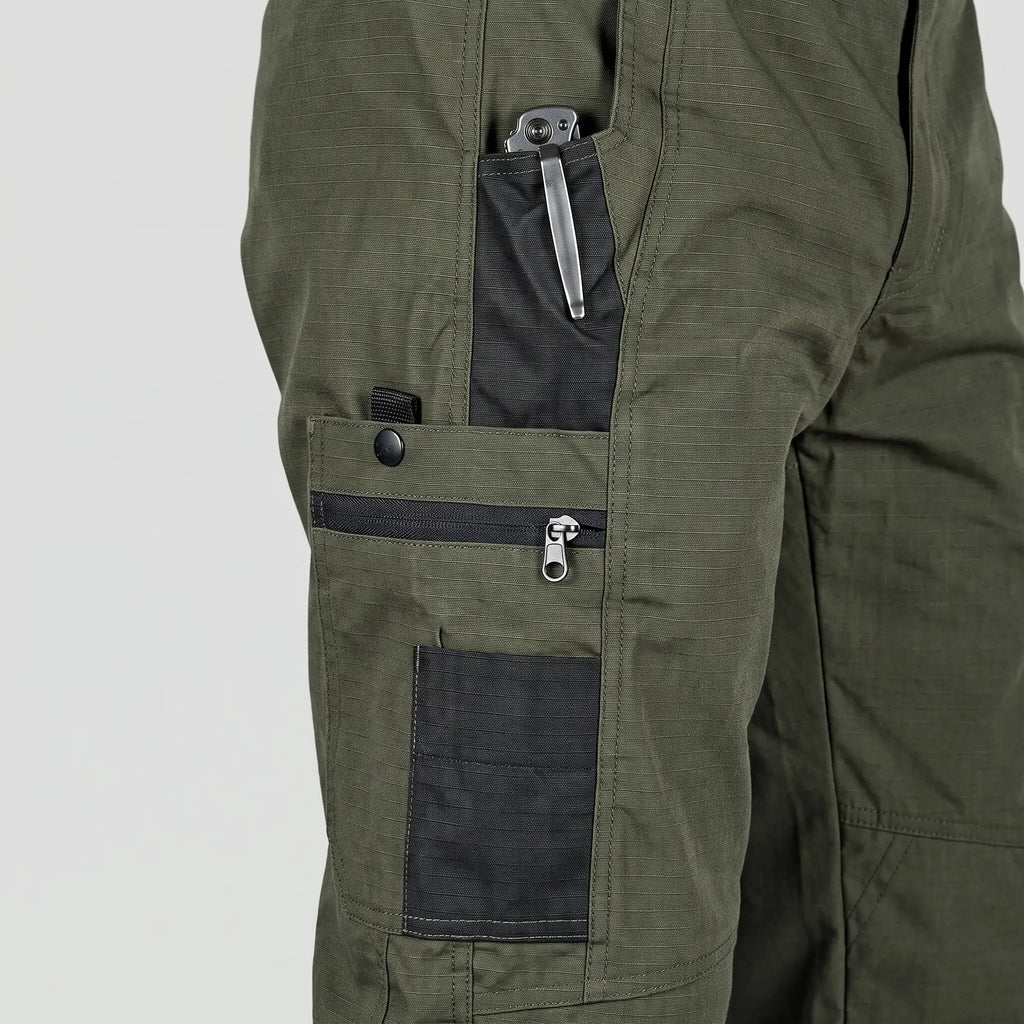 Pantalones de trabajo para hombre - Pantalones cargo ripstop - Pantalones tipo militar