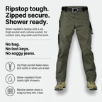 Pantalones de trabajo para hombre - Pantalones cargo ripstop - Pantalones tipo militar