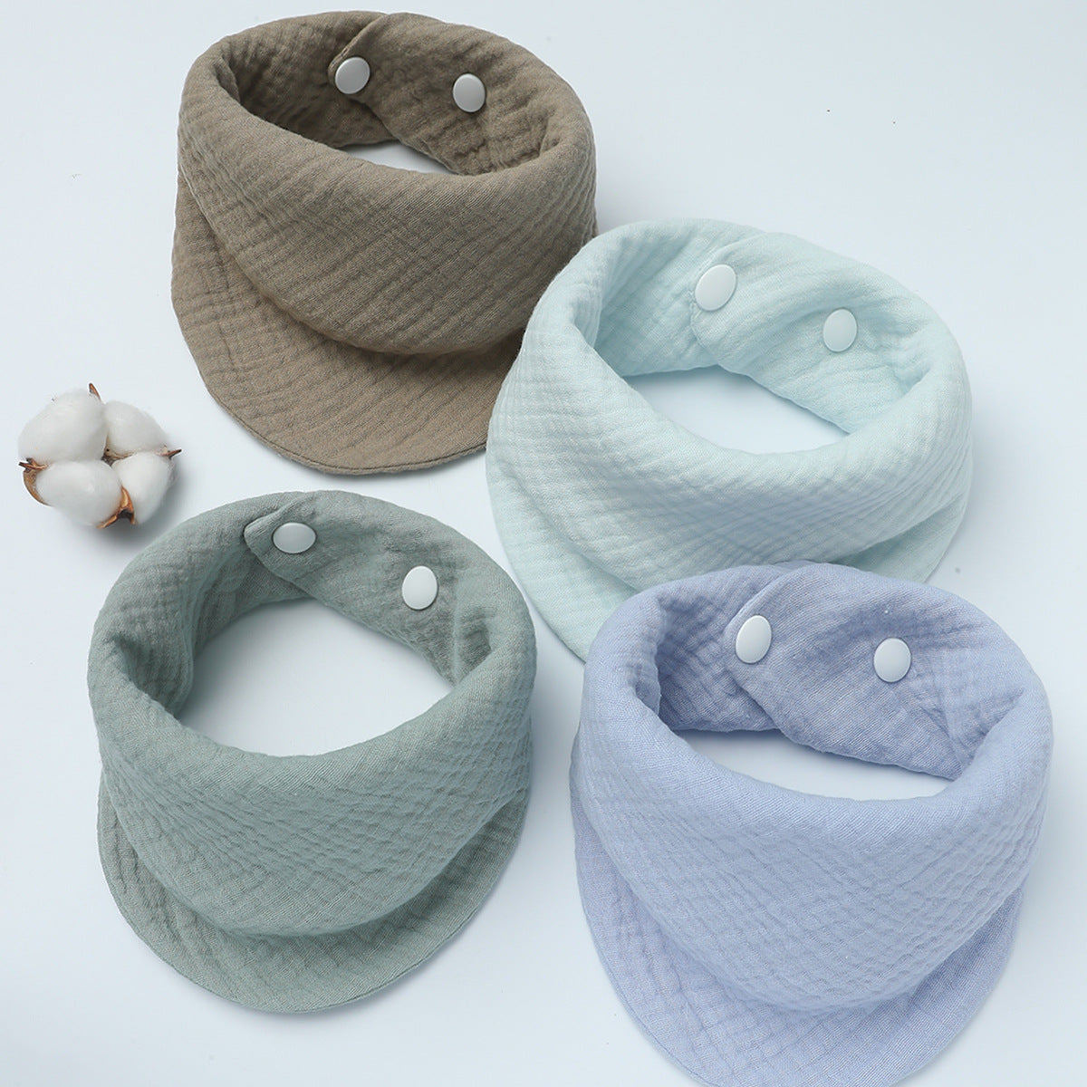 Pañuelo de algodón reversible ajustable