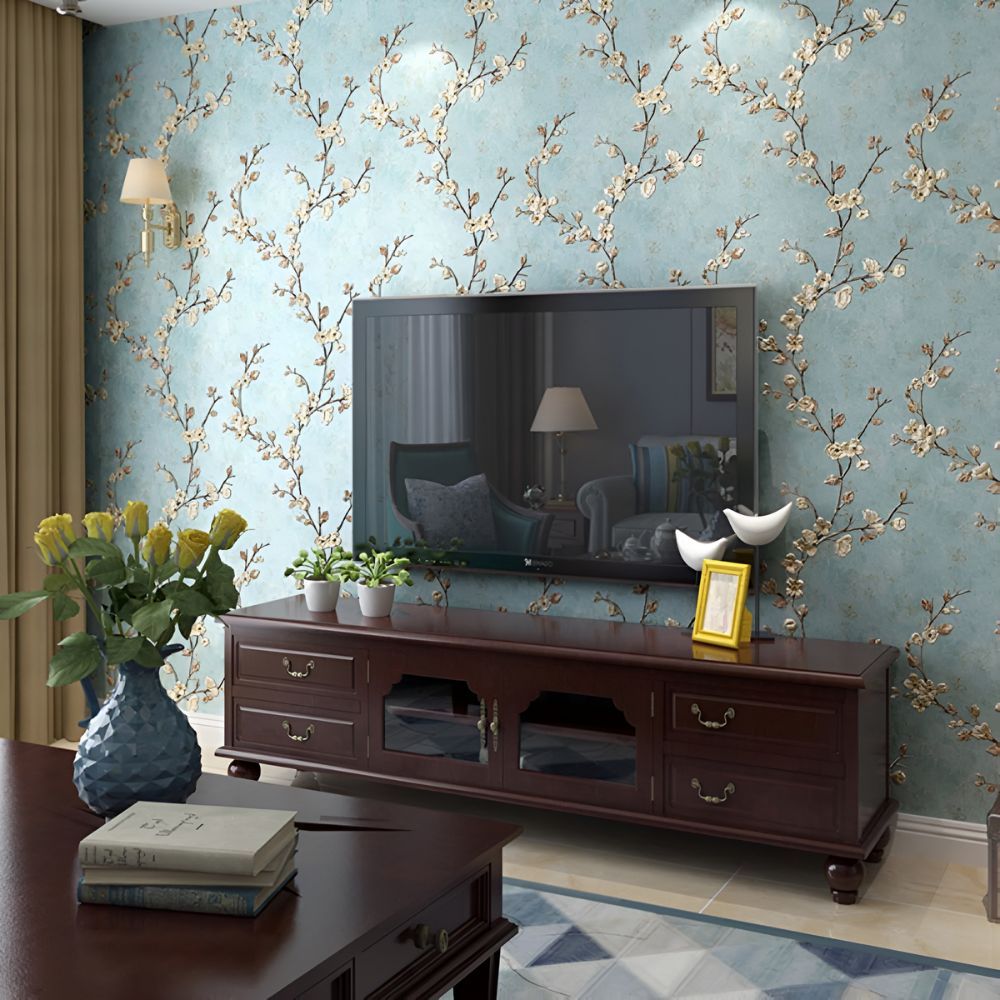 Papel pintado adhesivo de flores Blossom