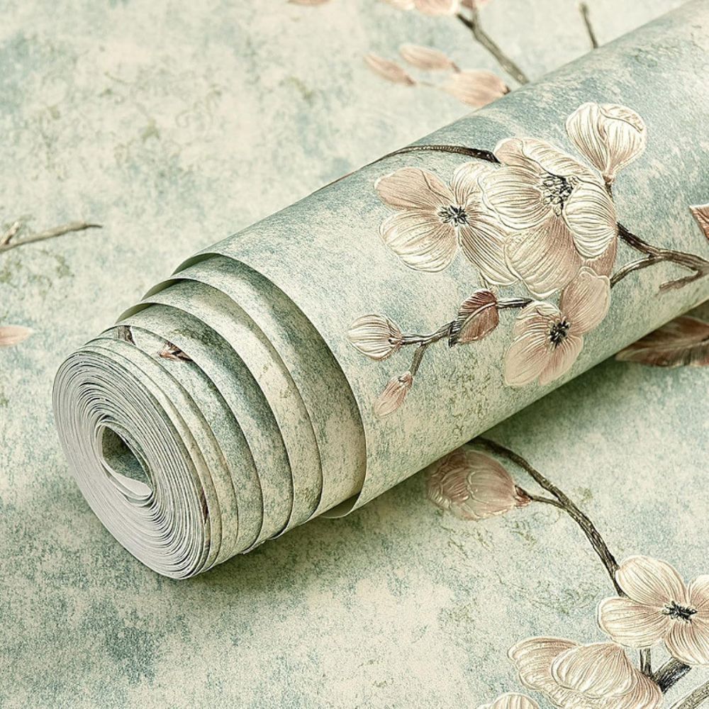 Papel pintado adhesivo de flores Blossom