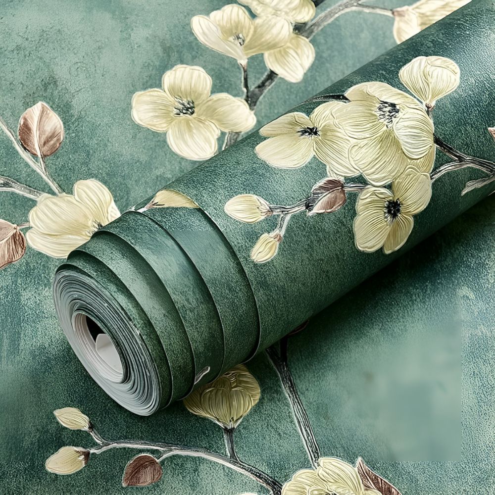 Papel pintado adhesivo de flores Blossom