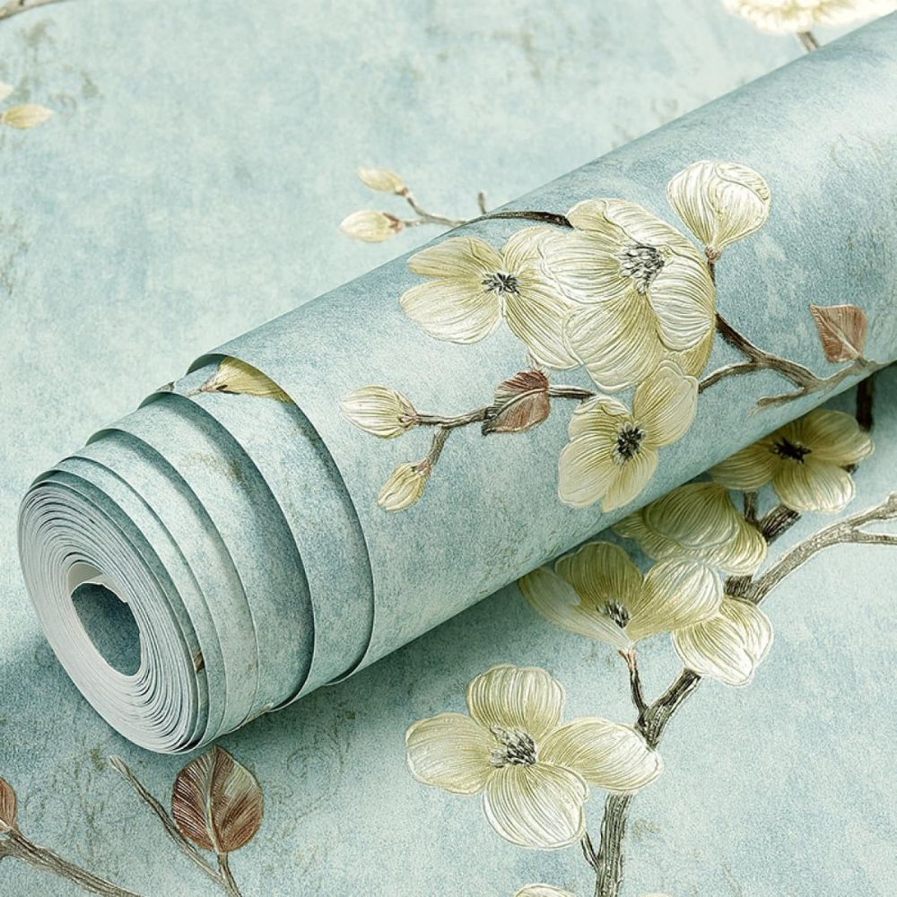 Papel pintado adhesivo de flores Blossom
