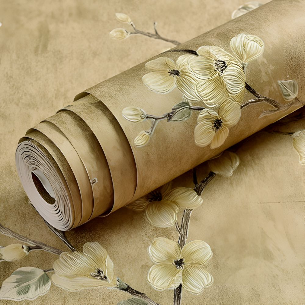 Papel pintado adhesivo de flores Blossom