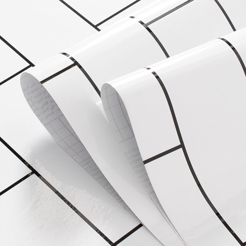 Papel pintado autoadhesivo PVC impermeable 60 × 500 cm para cocina y baño
