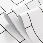 Papel pintado autoadhesivo PVC impermeable 60 × 500 cm para cocina y baño