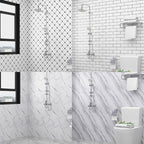 Papel pintado autoadhesivo PVC impermeable 60 × 500 cm para cocina y baño