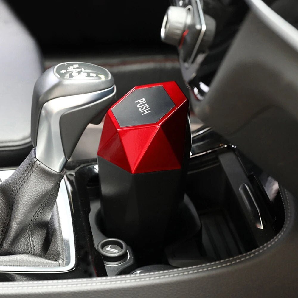 Papelera para coche — mini cubo de basura para portavasos
