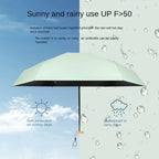 Paraguas mini Solivio con protección UV y resistencia al viento