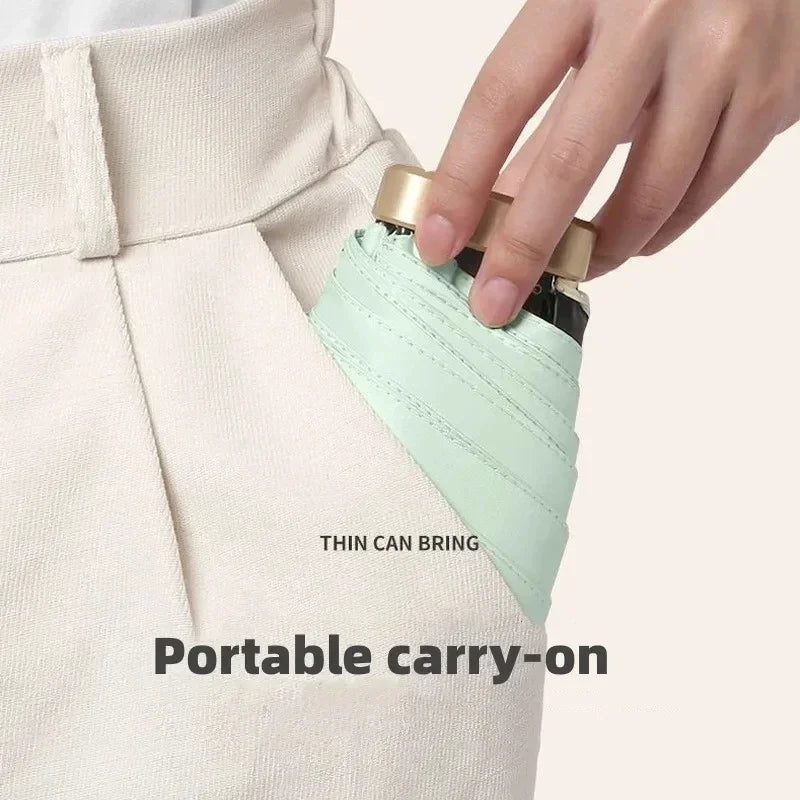 Paraguas mini Solivio con protección UV y resistencia al viento
