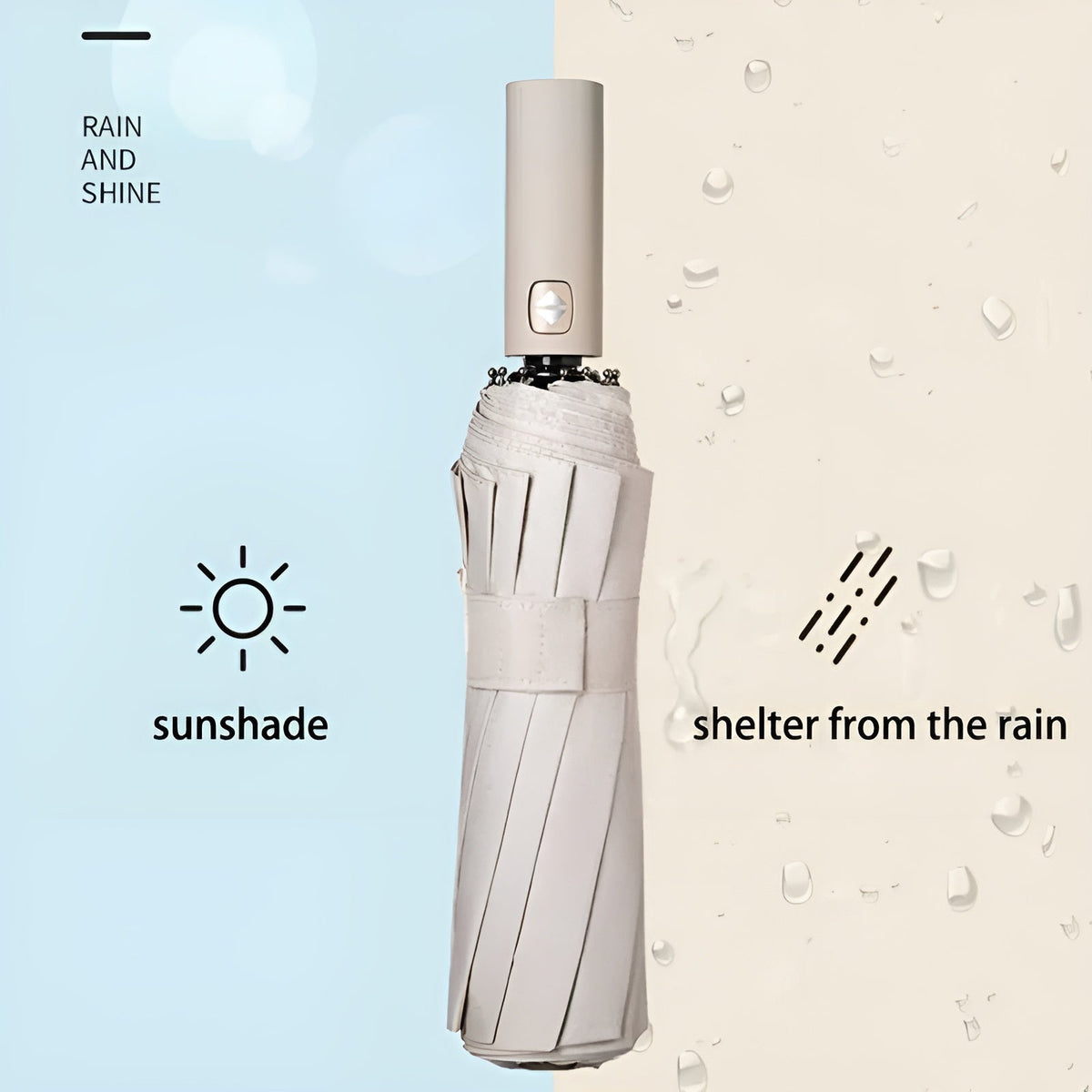 Paraguas resistente con protección UV StormShield