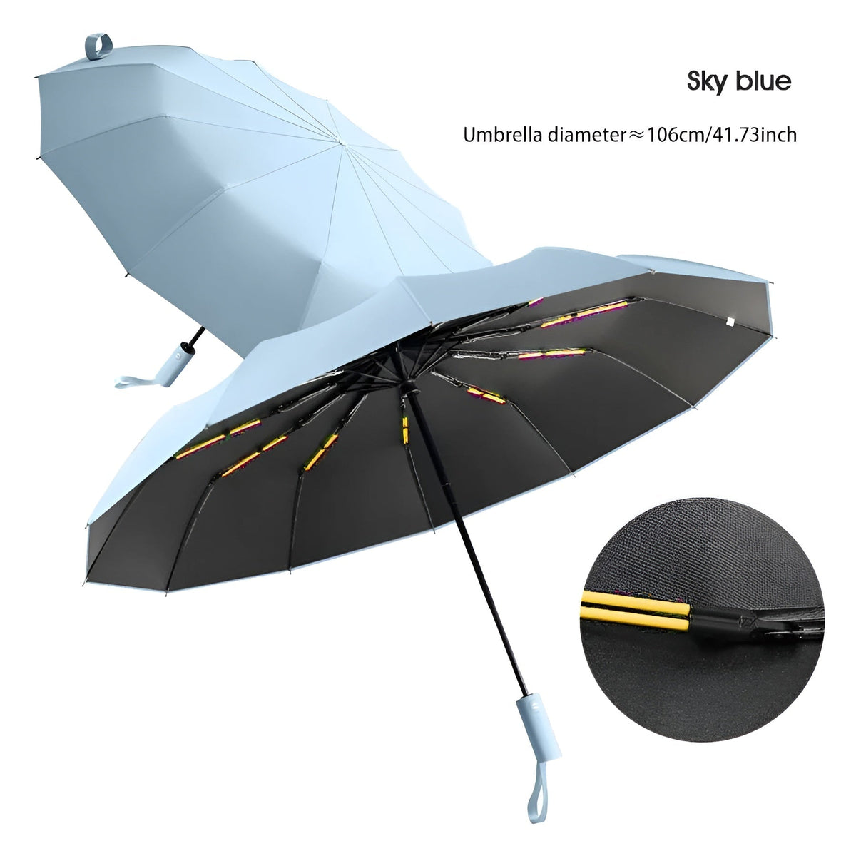 Paraguas resistente con protección UV StormShield