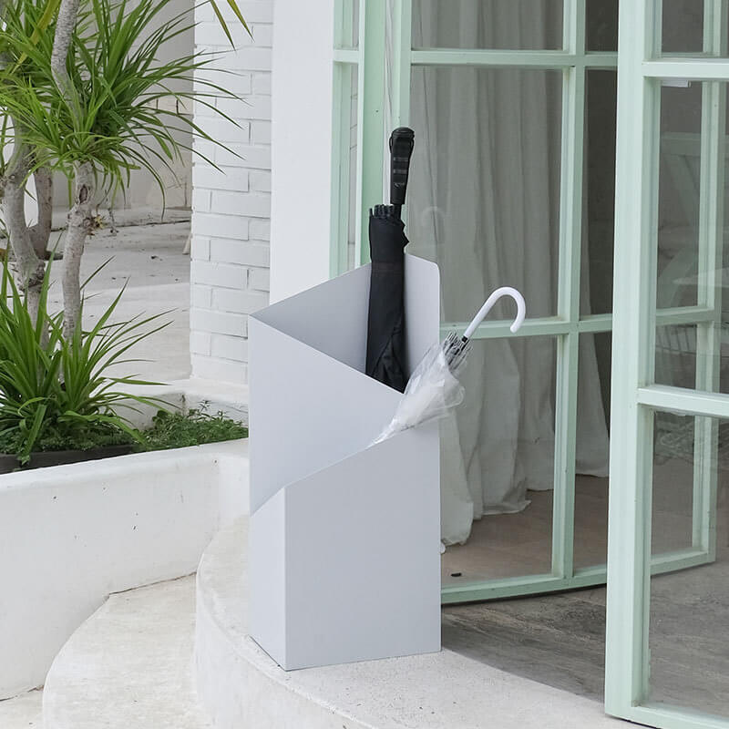 Paragüero DripFrame con bandeja recogegota – Soporte minimalista escandinavo de metal