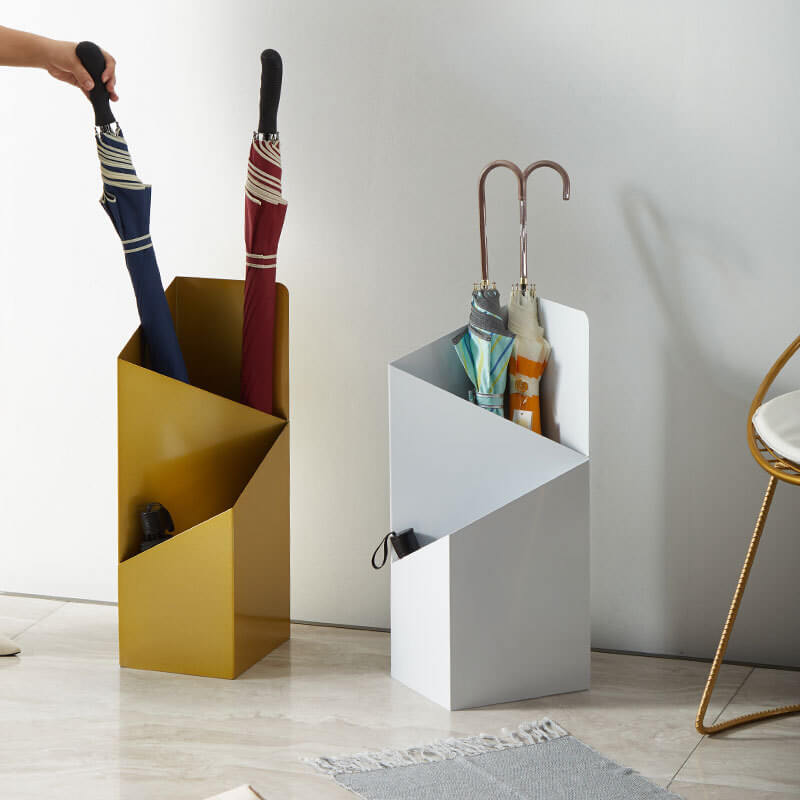 Paragüero DripFrame con bandeja recogegota – Soporte minimalista escandinavo de metal
