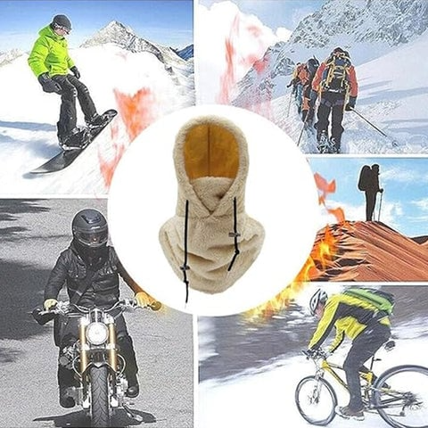 Pasamontañas con capucha sherpa