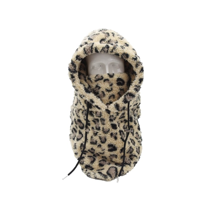 Pasamontañas con capucha sherpa