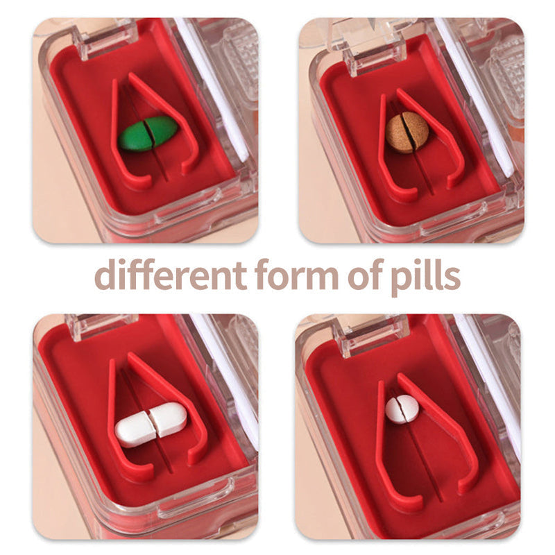 Pastillero portátil multifuncional con compartimentos