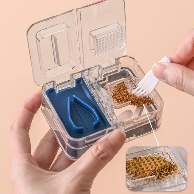 Pastillero portátil multifuncional con compartimentos