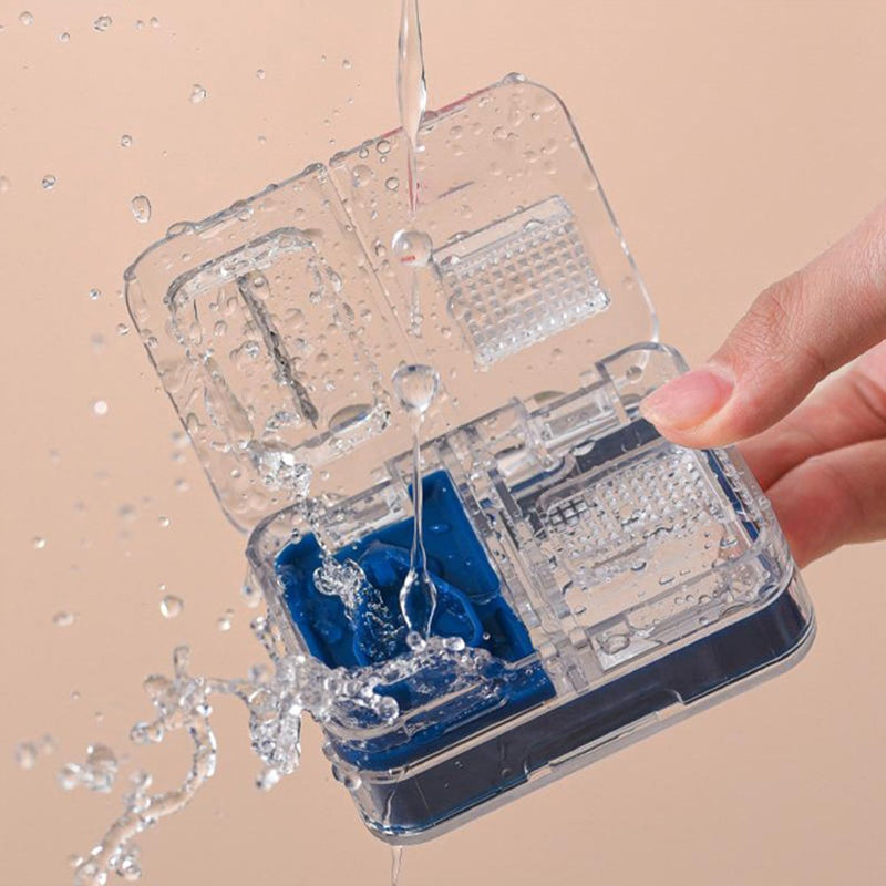 Pastillero portátil multifuncional con compartimentos