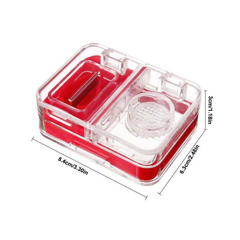 Pastillero portátil multifuncional con compartimentos