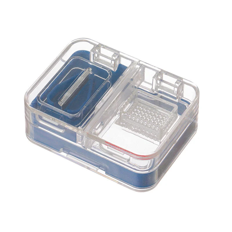 Pastillero portátil multifuncional con compartimentos