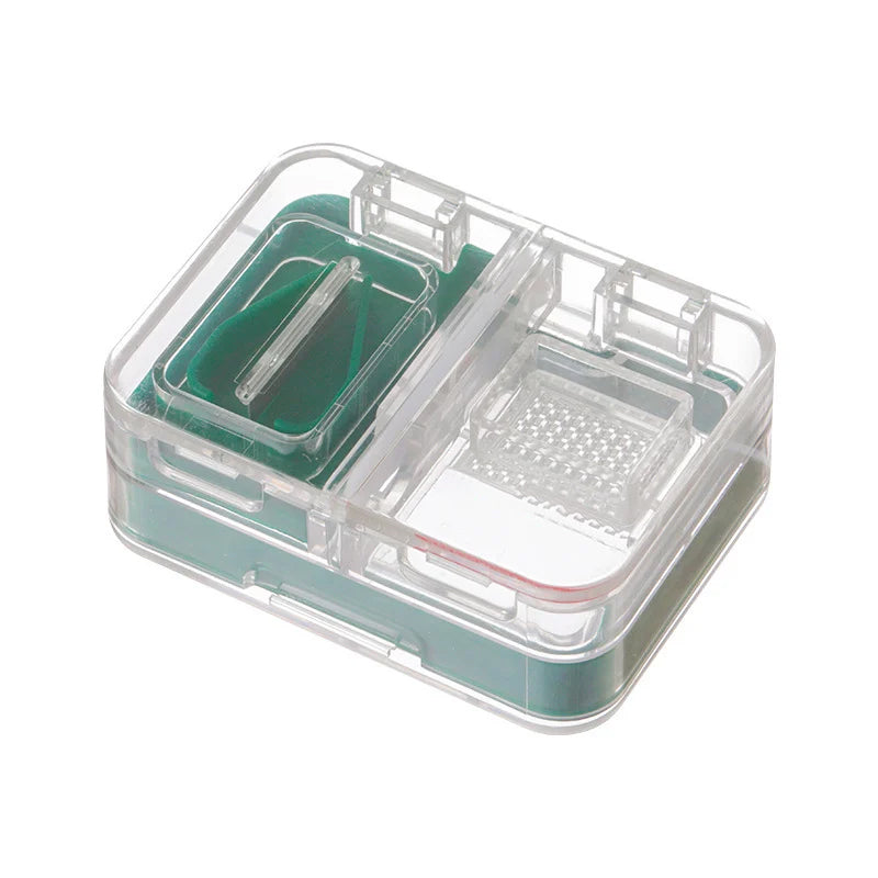 Pastillero portátil multifuncional con compartimentos