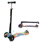 Patinete plegable ligero de tres ruedas