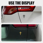 Pegatina 3D metálica de cruz de Jesucristo para coche