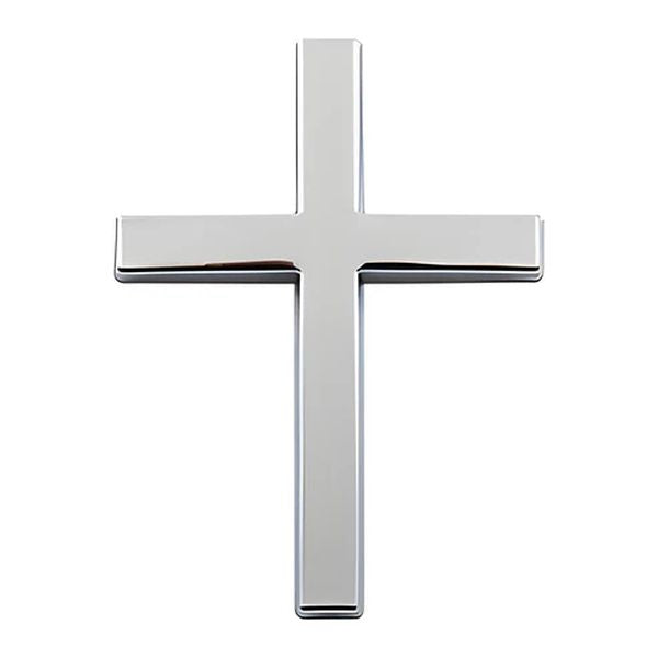Pegatina 3D metálica de cruz de Jesucristo para coche