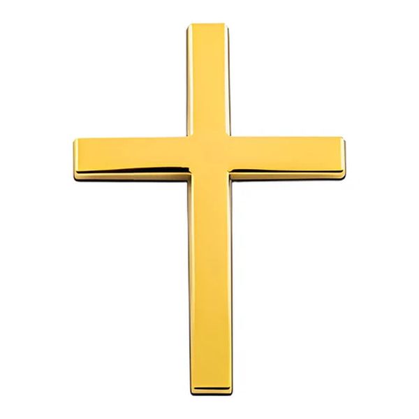 Pegatina 3D metálica de cruz de Jesucristo para coche