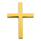 Pegatina 3D metálica de cruz de Jesucristo para coche
