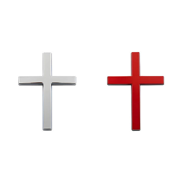 Pegatina 3D metálica de cruz de Jesucristo para coche