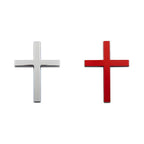 Pegatina 3D metálica de cruz de Jesucristo para coche