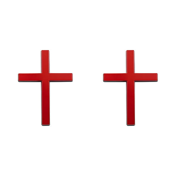 Pegatina 3D metálica de cruz de Jesucristo para coche