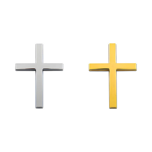 Pegatina 3D metálica de cruz de Jesucristo para coche